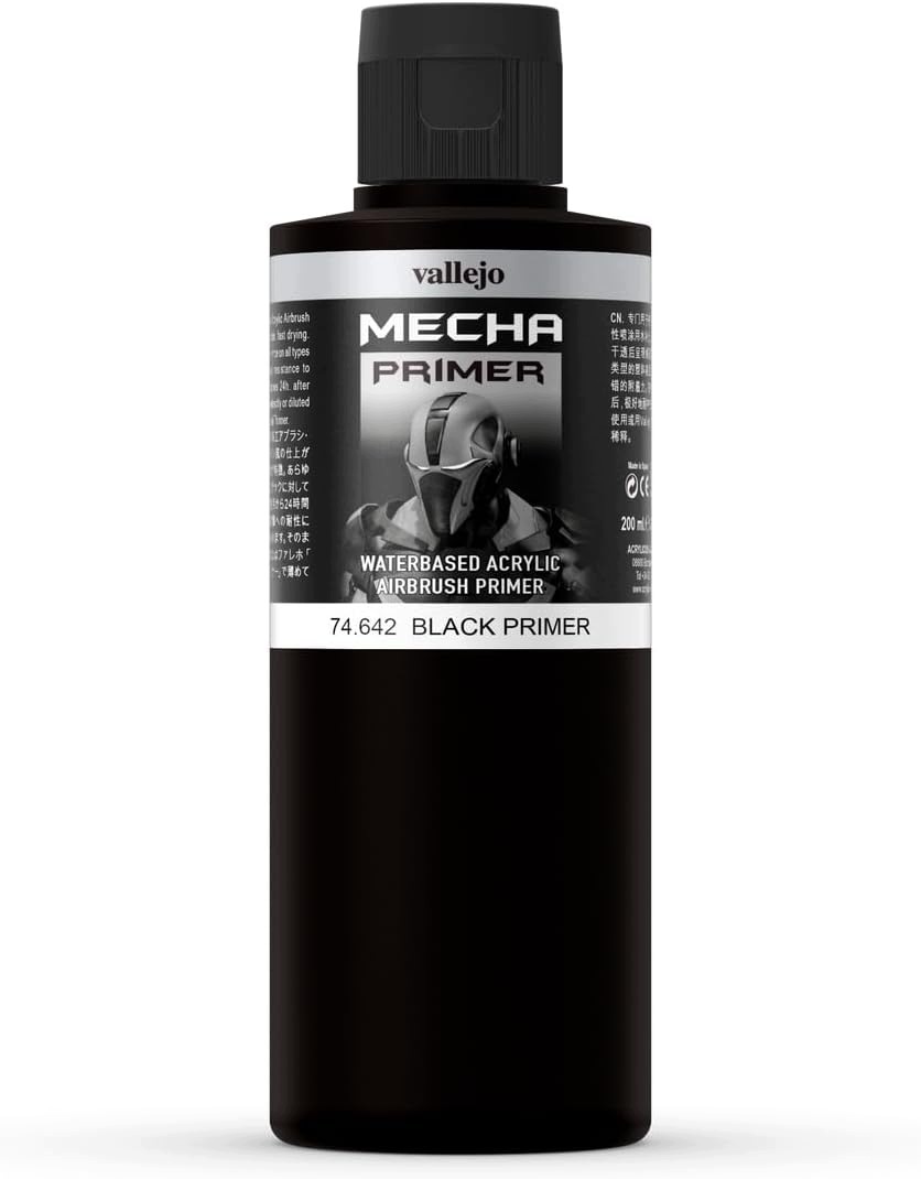 Barva Barva Airbrush 200 ML Černý Mechový Podklad