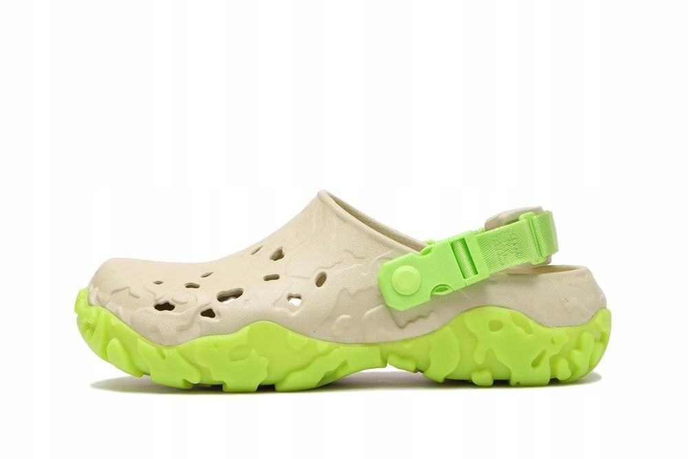 Klapki męskie Crocs 208391-BONE-LIMEADE 36-37