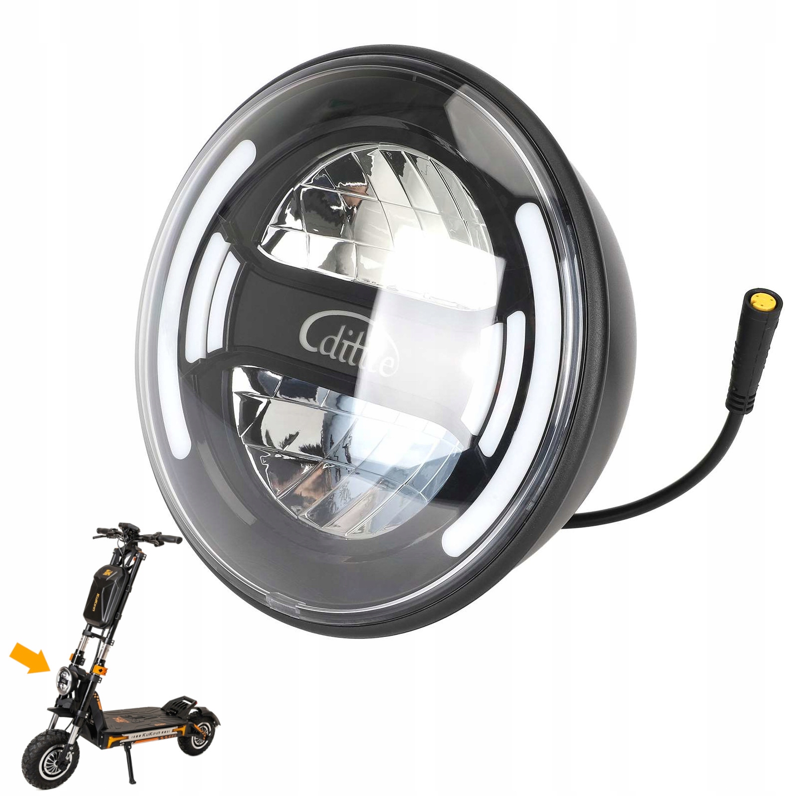 Přední světlo Reflektor Lampa pro KuKirin G4 Max G5