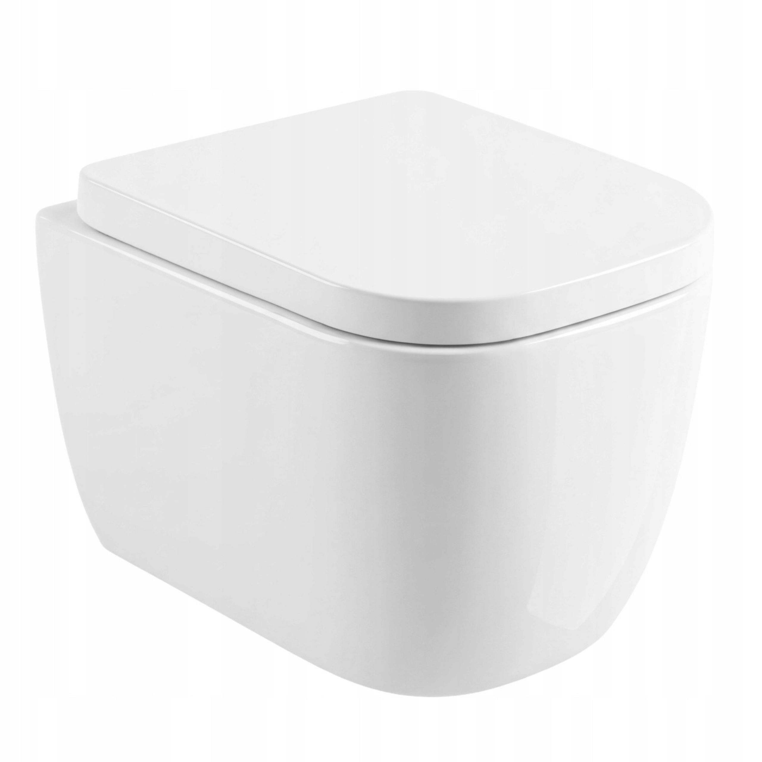 Wc Závesná Miska Závesná Misa Biela Kompaktná Rea Cubik Mini Tornado