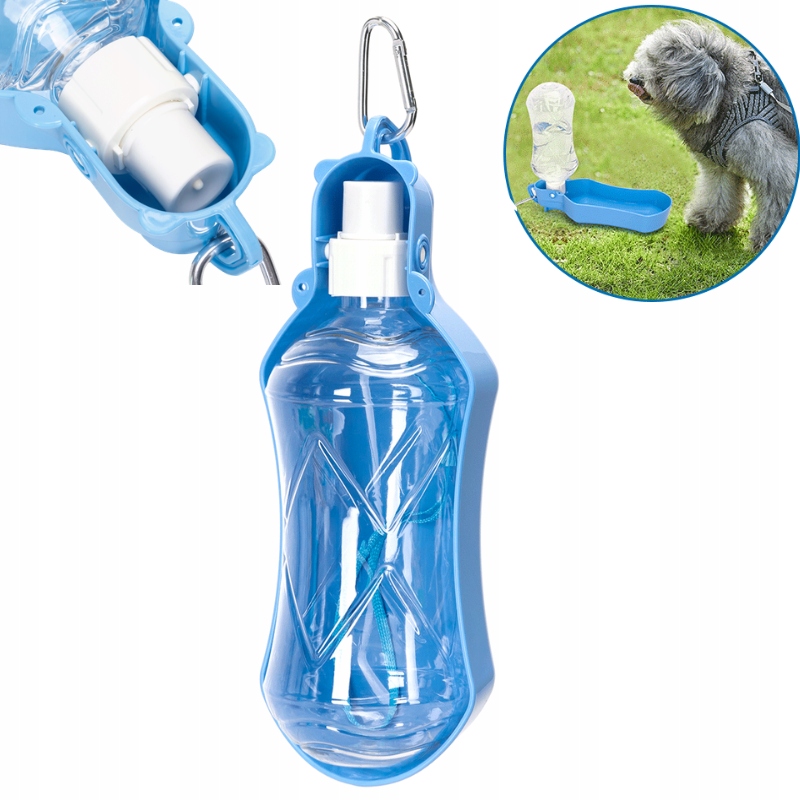 Poidło dla psa Bidon z miską na Wodę 500ml Nobleza