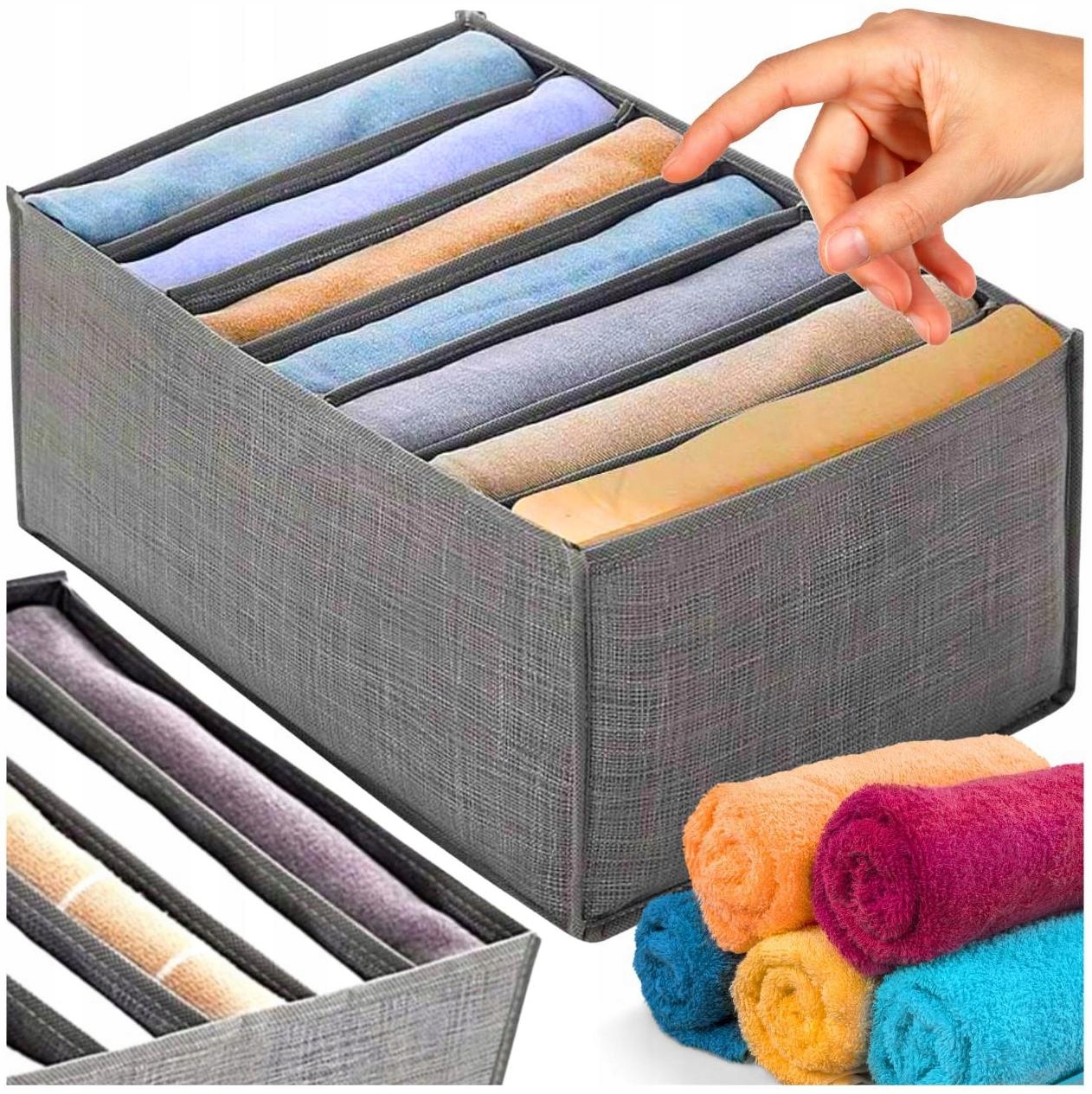 Organizer pojemnik na Ubrania Bluzki spodnie do szuflady szafy pojemny