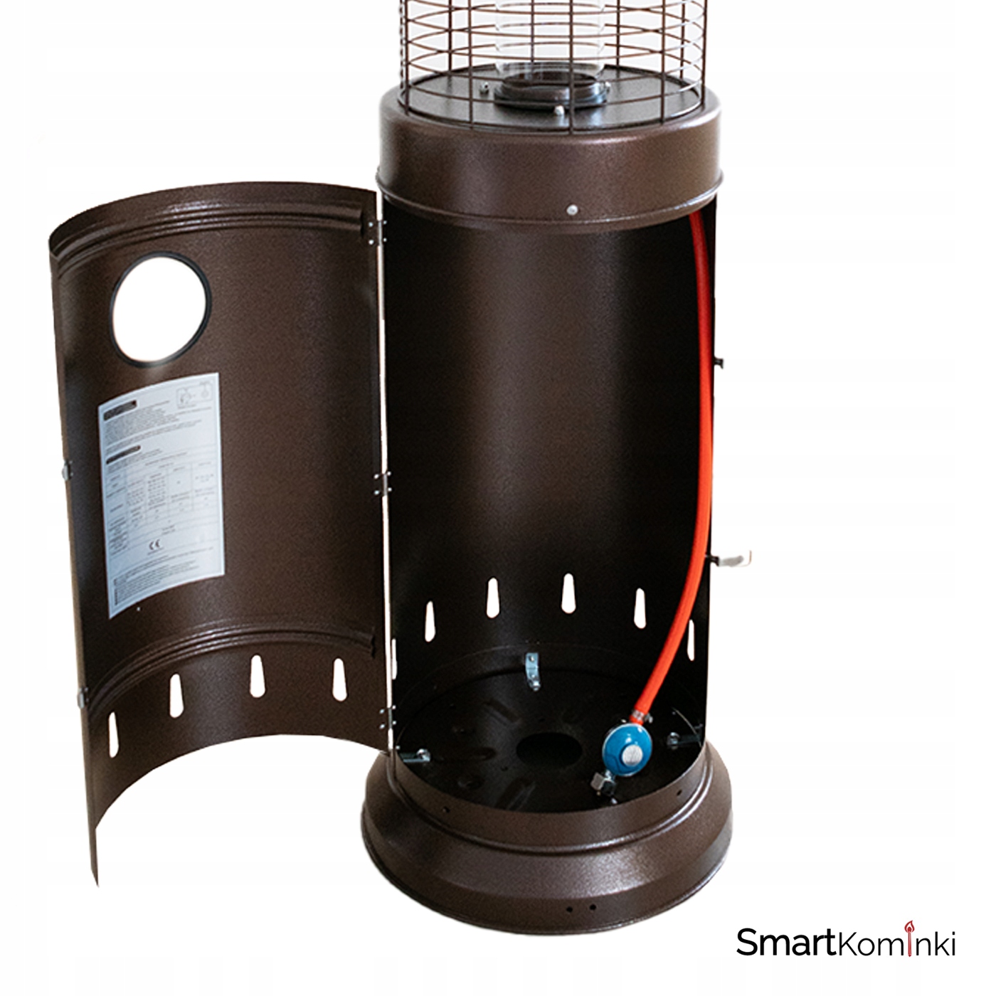 Parasol grzewczy ogrzewacz gazowy tarasowy PORTO brązowy + pokrowiec 2 szt. Styl nowoczesny