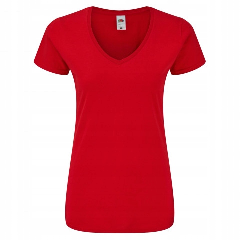 

Koszulka damska Iconic Vneck FruitLoom Czerwony M