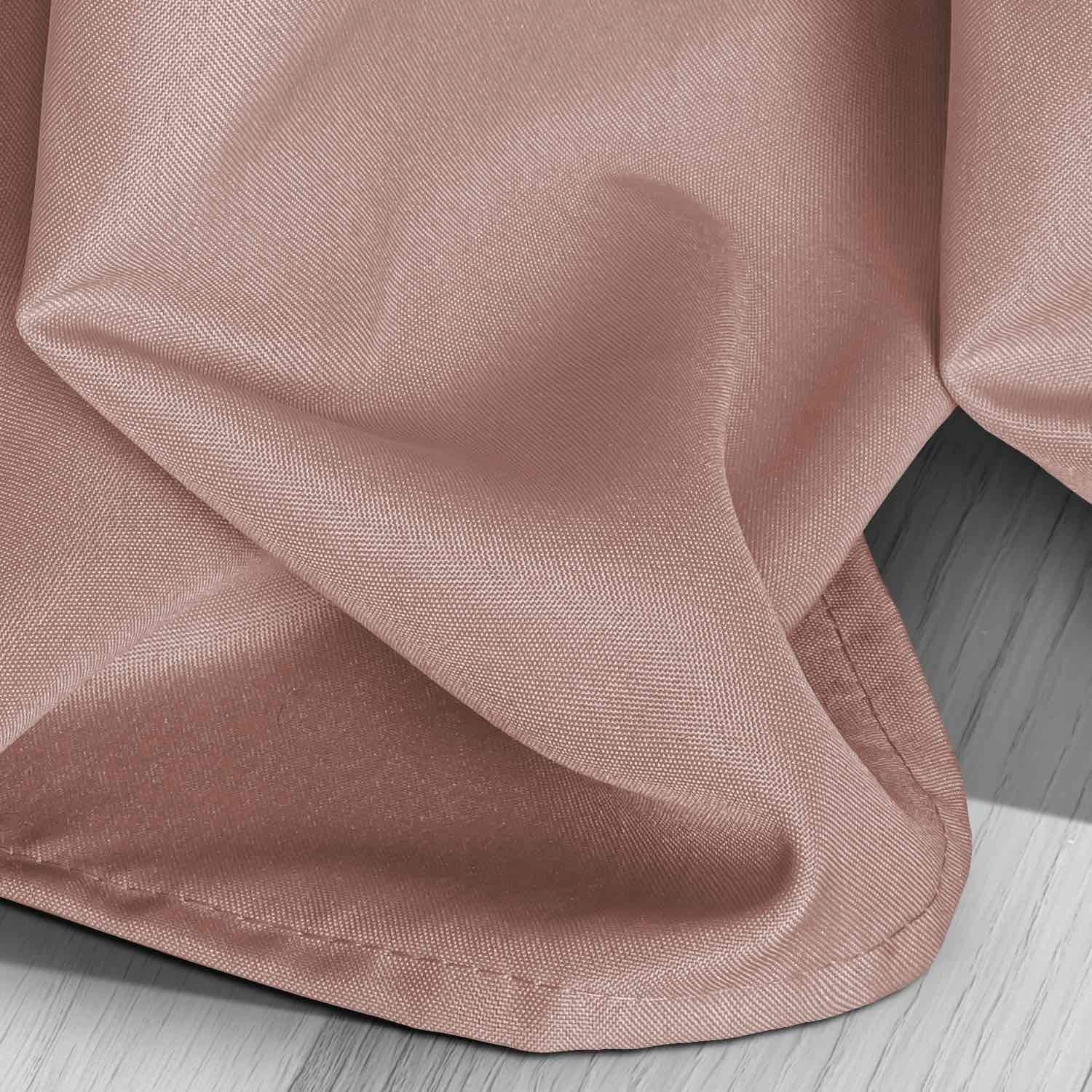 ZASŁONY 140x200 PUDROWA VIVA TAŚMA Wzór gładki