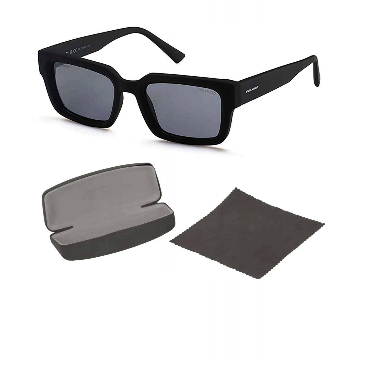 Solano SS21079D Černé matné polarizační sluneční brýle