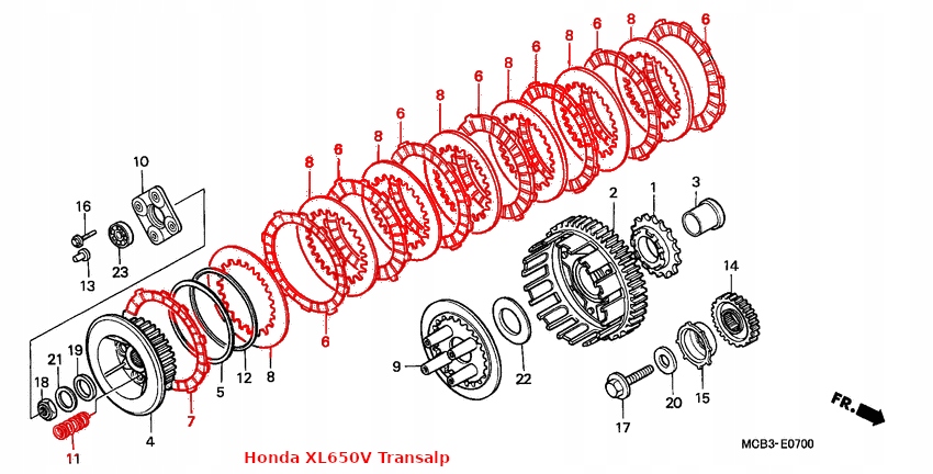 Trw MSK101 Spojka Komplet Moto. Honda Vt 750 DC Shadow Spirit (07-09)