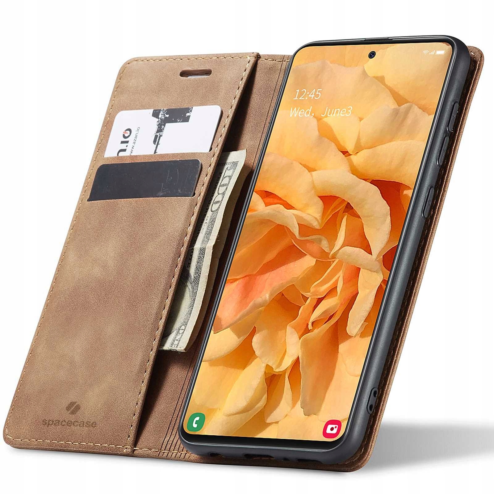 Spacecase Wallet Galaxy A51 světle hnědá