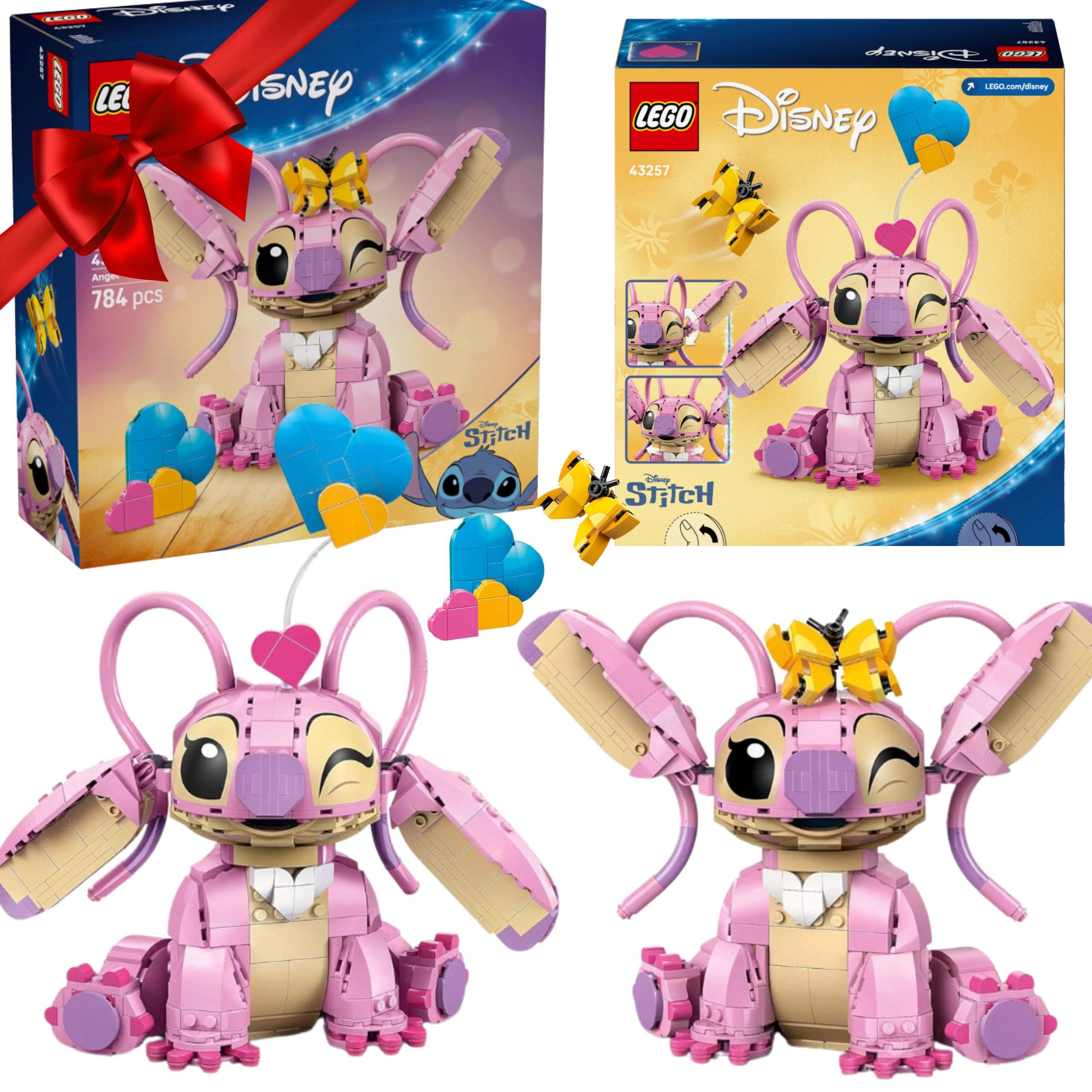 Lego Disney Lilo i Stitch Andzia pomysł zabawka dla dzieci +ebok