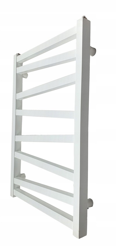 Kúpeľňový Ohrievač Rebrík Biely 47 CM Inox 80/50 Poľský Výrobca