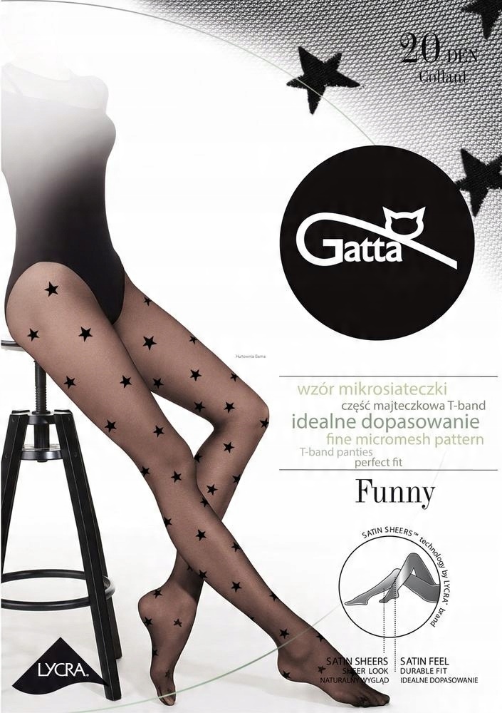 

Rajstopy Gatta Funny Mikrosiateczka W Gwiazdki 4