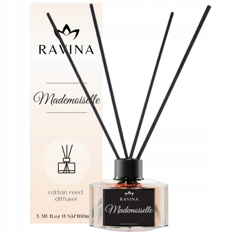 

Dyfuzor Mademoiselle Perfumy Zapach Domu Patyczki