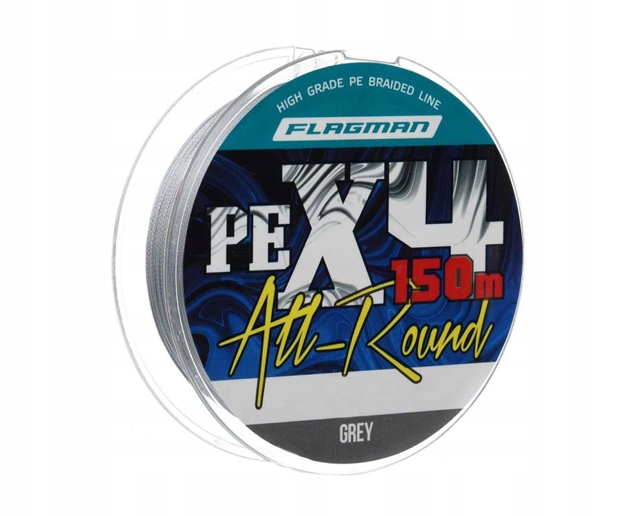 Plecionka Flagman All-round Pe X-4 Szara 150m 0,10mm