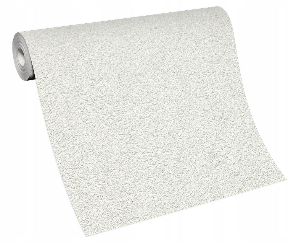 TAPETA ŚCIENNA BIAŁA GRUBA IMITACJA TYNKU POŁYSK BROKAT WINYL NA FLIZELINIE Marka Erismann