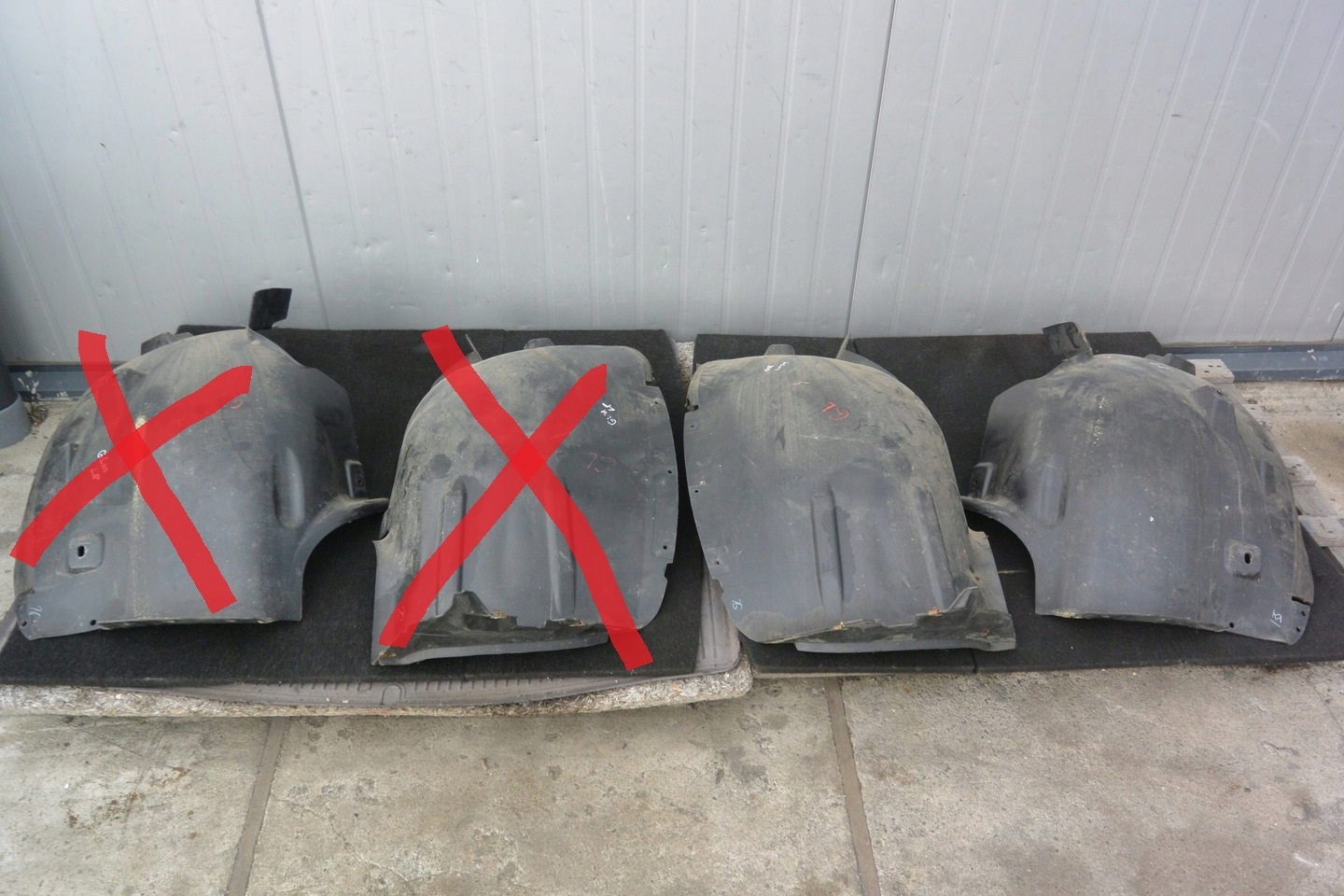 mudguard left right front MERCEDES GL X164 LIFT