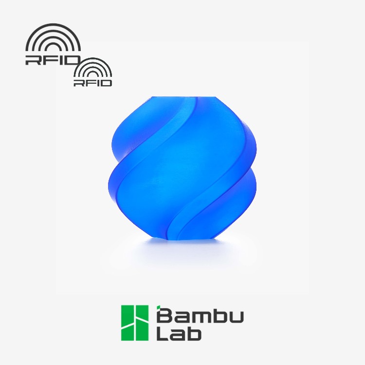 Filament Bambu Lab PLA Translucent 1,75mm 1kg - z wielorazową szpulą - Blue
