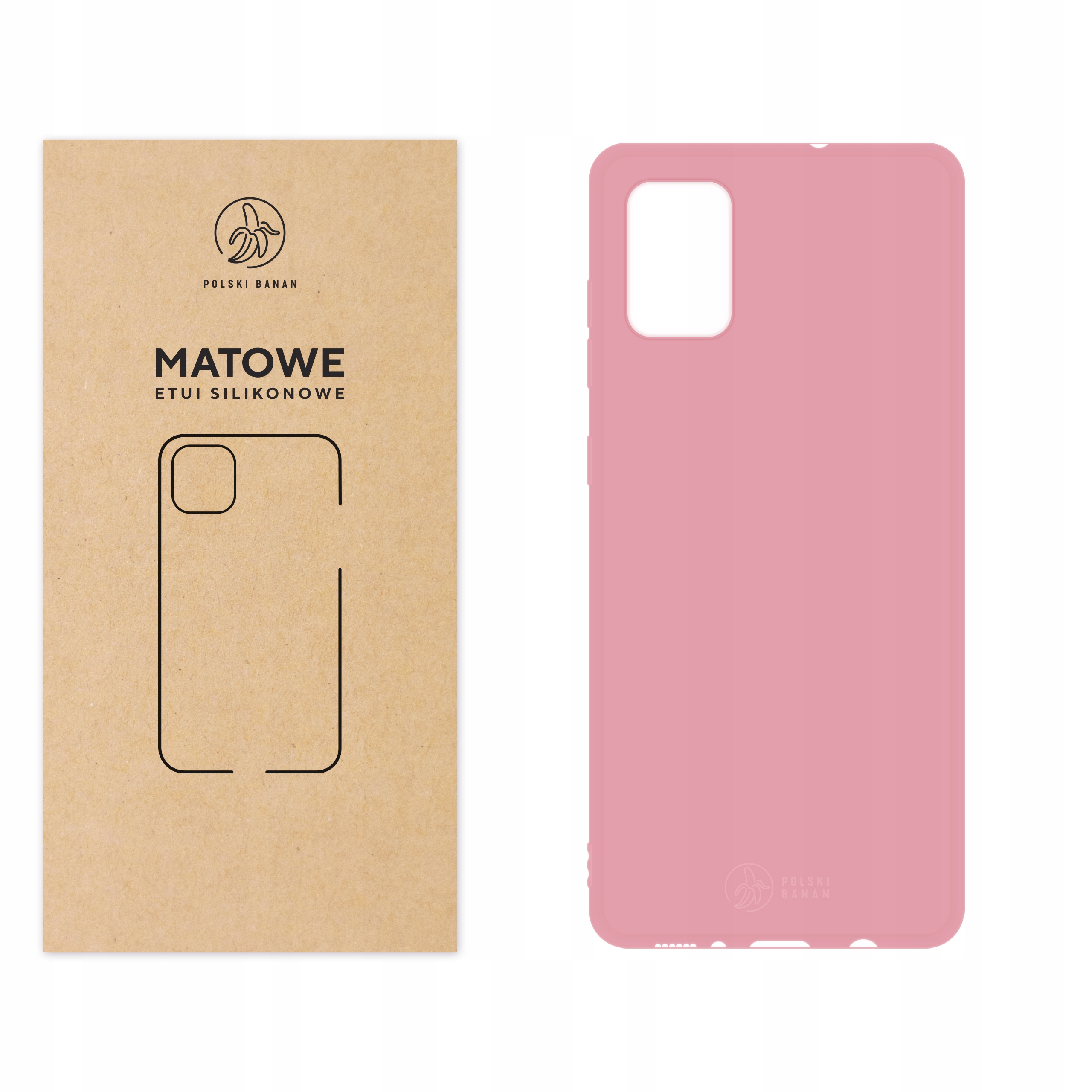 

Etui Matowe do Samsung Galaxy A71 różowe