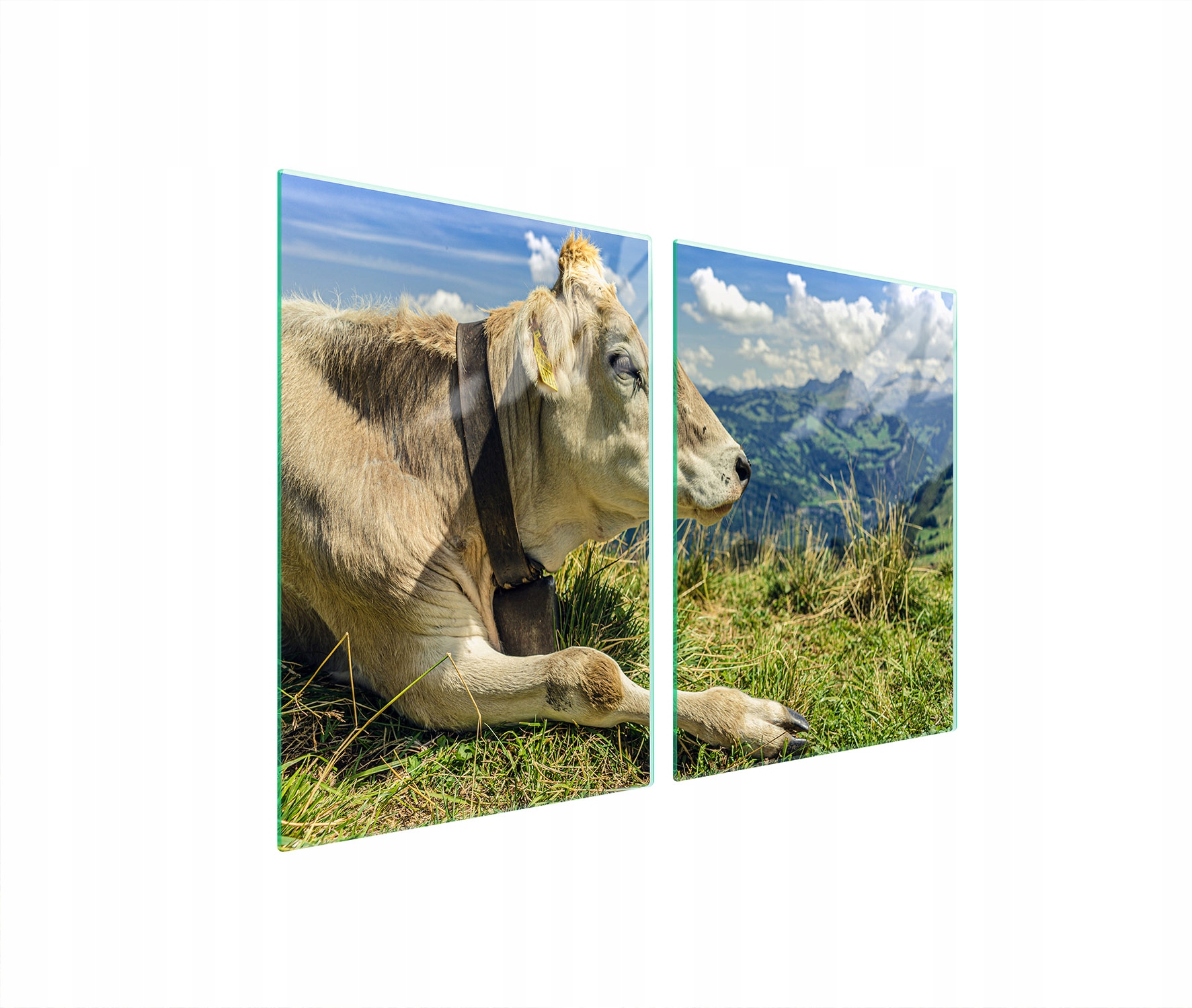 Skleněná Ochranná Deska Do Kuchyně 2x45x52 Kráva Tvrzené Sklo