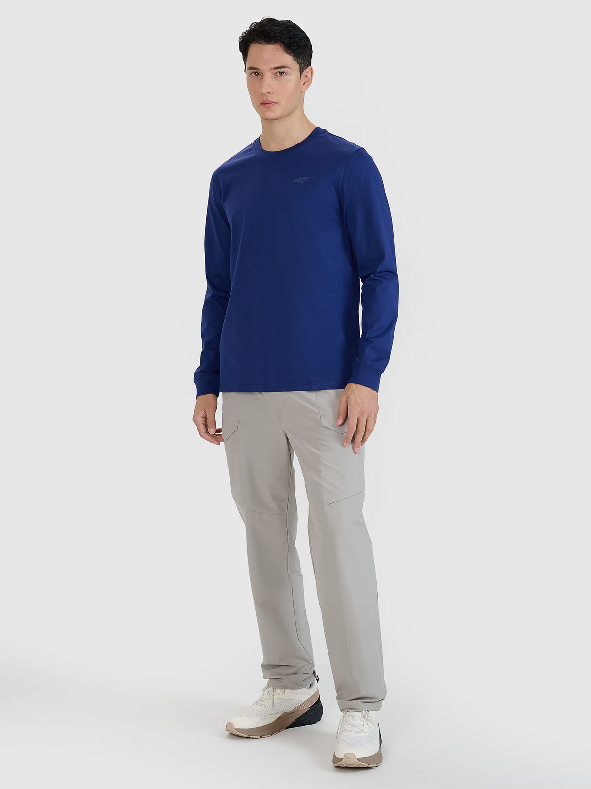 LONGSLEEVE MĘSKI 4F XL KOSZULKA BLUZKA Z DŁUGIM RĘKAWEM TLONM432 SS25 Model TSML