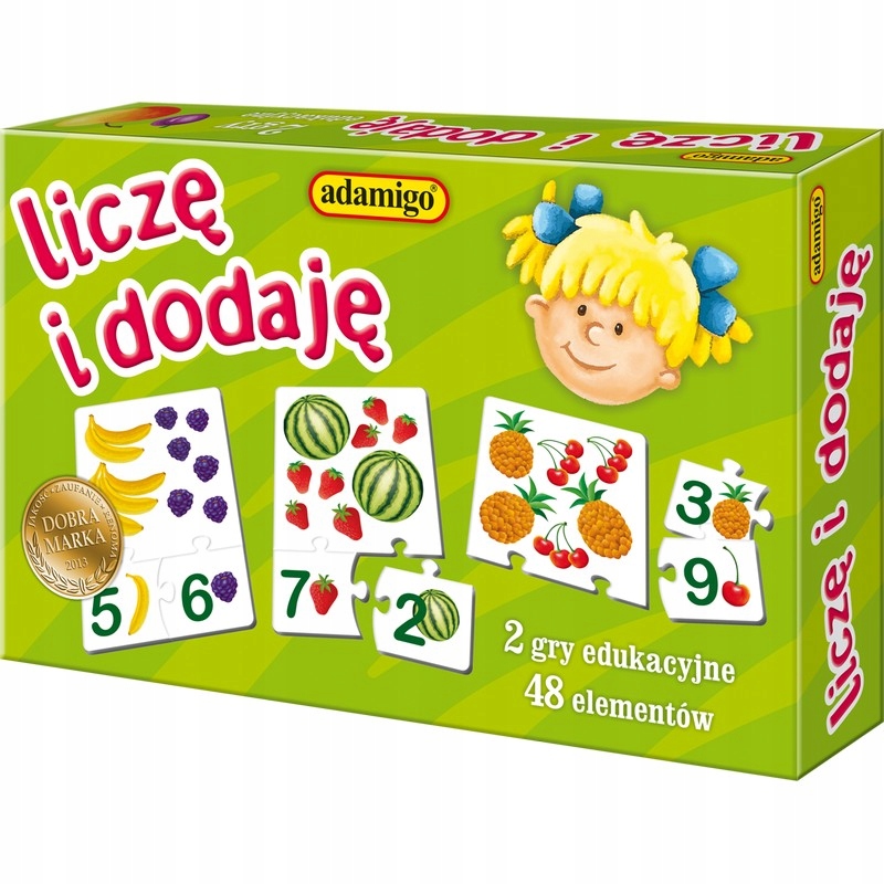 

Licze I Dodaję Układanka Edukacyjna Adamigo