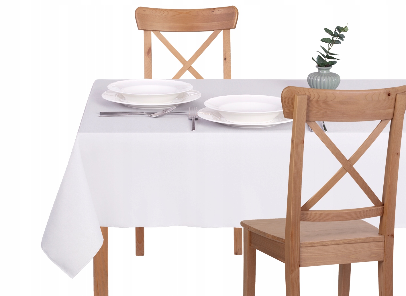 

Obrus Plamoodporny 100X220 Solid Gładki Biały