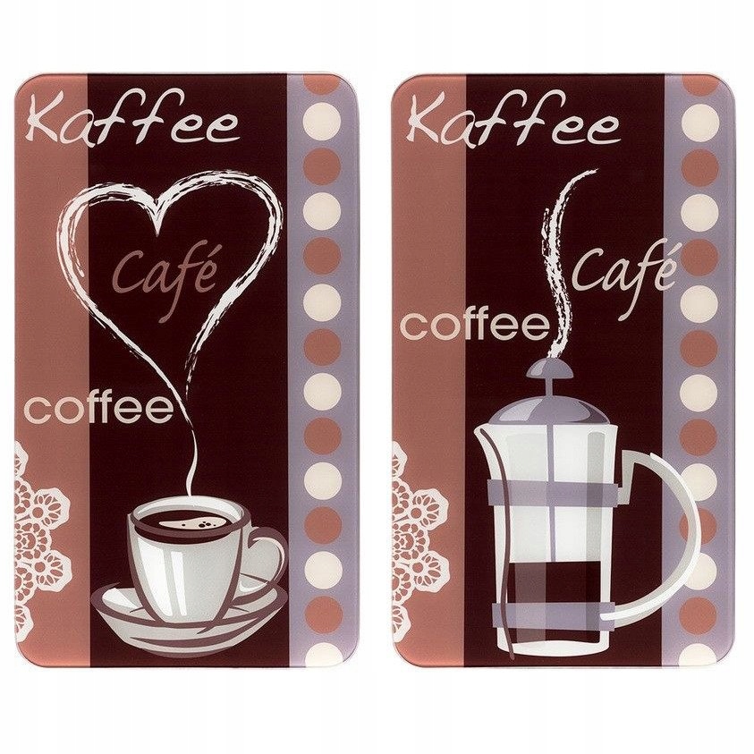 

Szklane Płyty Ochronne Na Kuchenkę Coffe x2
