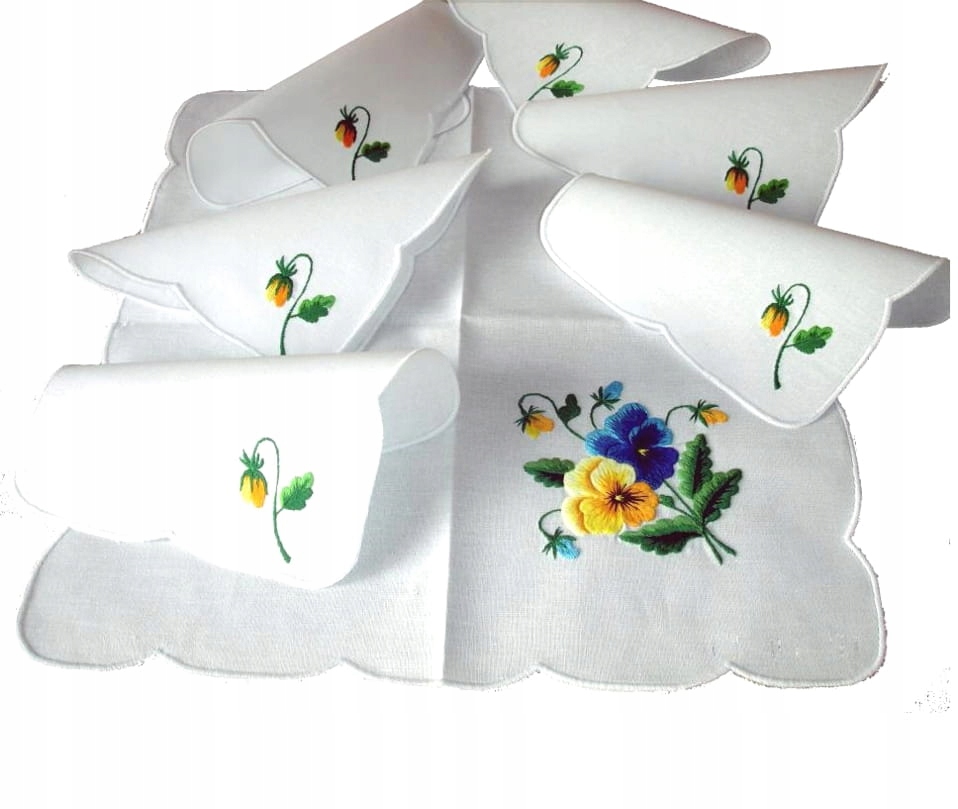 Sada ubrousků s rybářskou výšivkou (bratříčky)