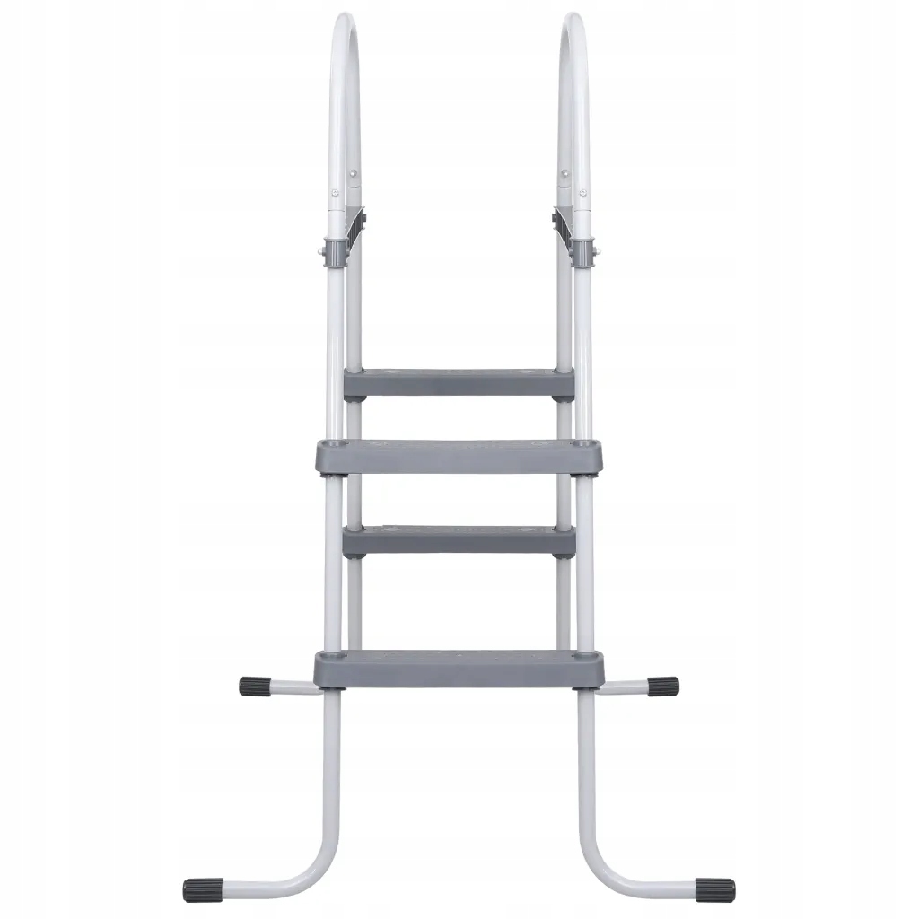 Drabinka basenowa, szara, 84 cm, stal Kod producenta 93804
