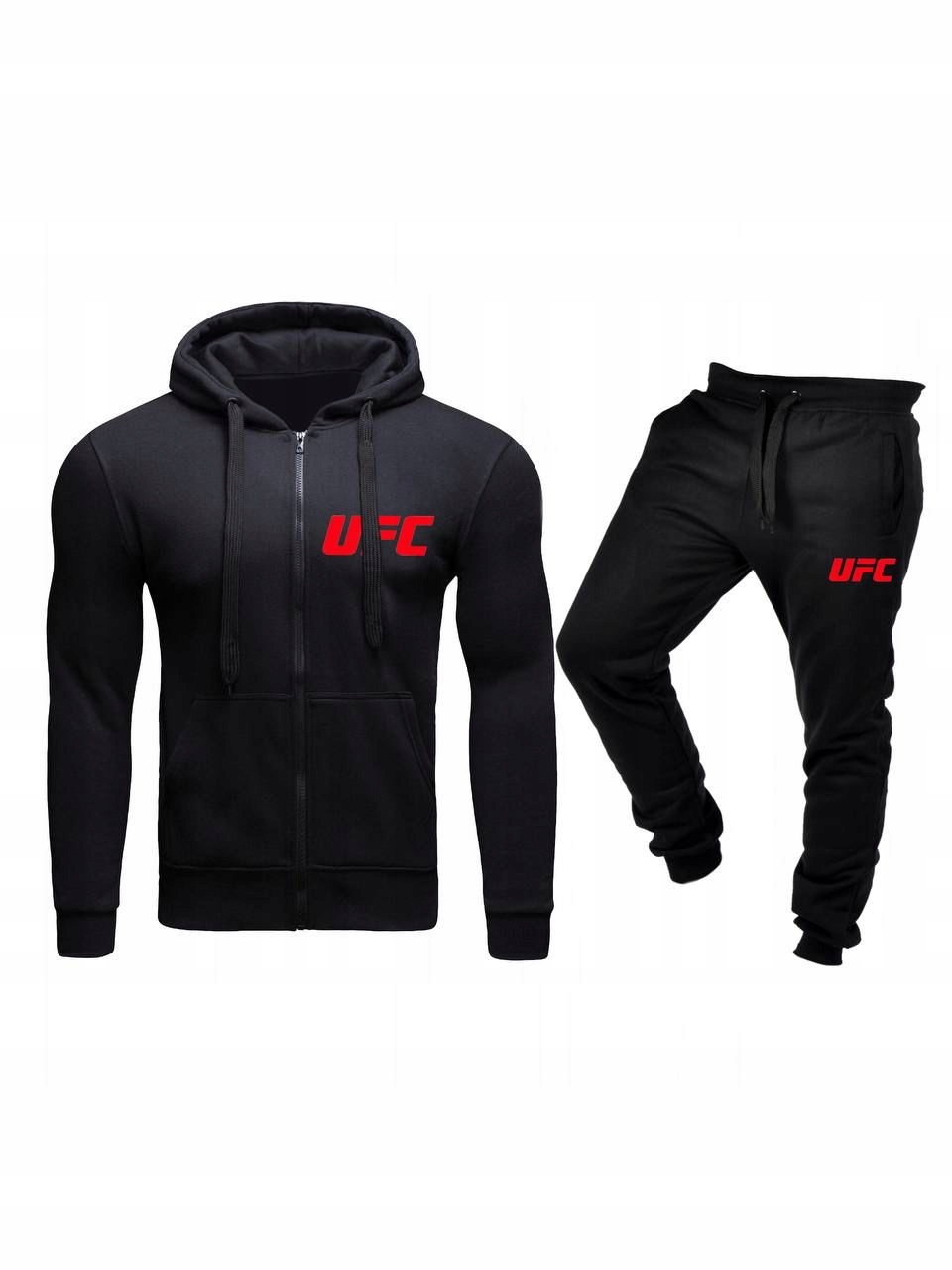 Tepláková Souprava Teplákovka Ufc Pánská Rozepínací Černá M