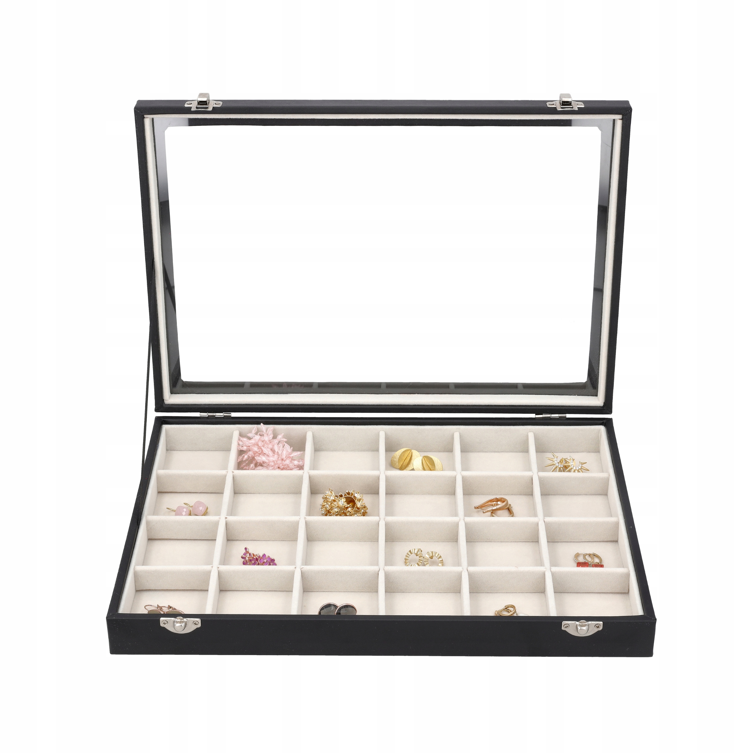 SZKATUŁKA PUDEŁKO NA BIŻUTERIĘ ORGANIZER KUFER KUFEREK ETUI ELEGANCKI E3 Model EKSPOZYTOR SZKATUŁKA NA BIŻUTERIĘ