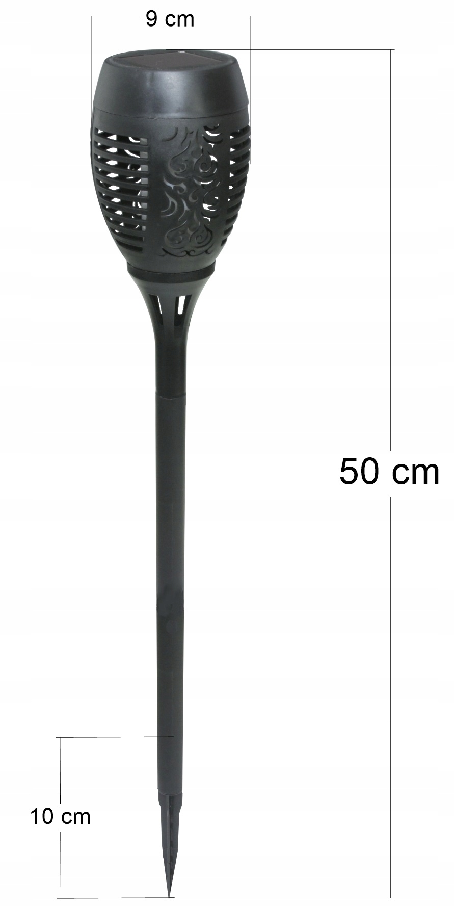 Lampa solarna pochodnia 9x60cm — 3