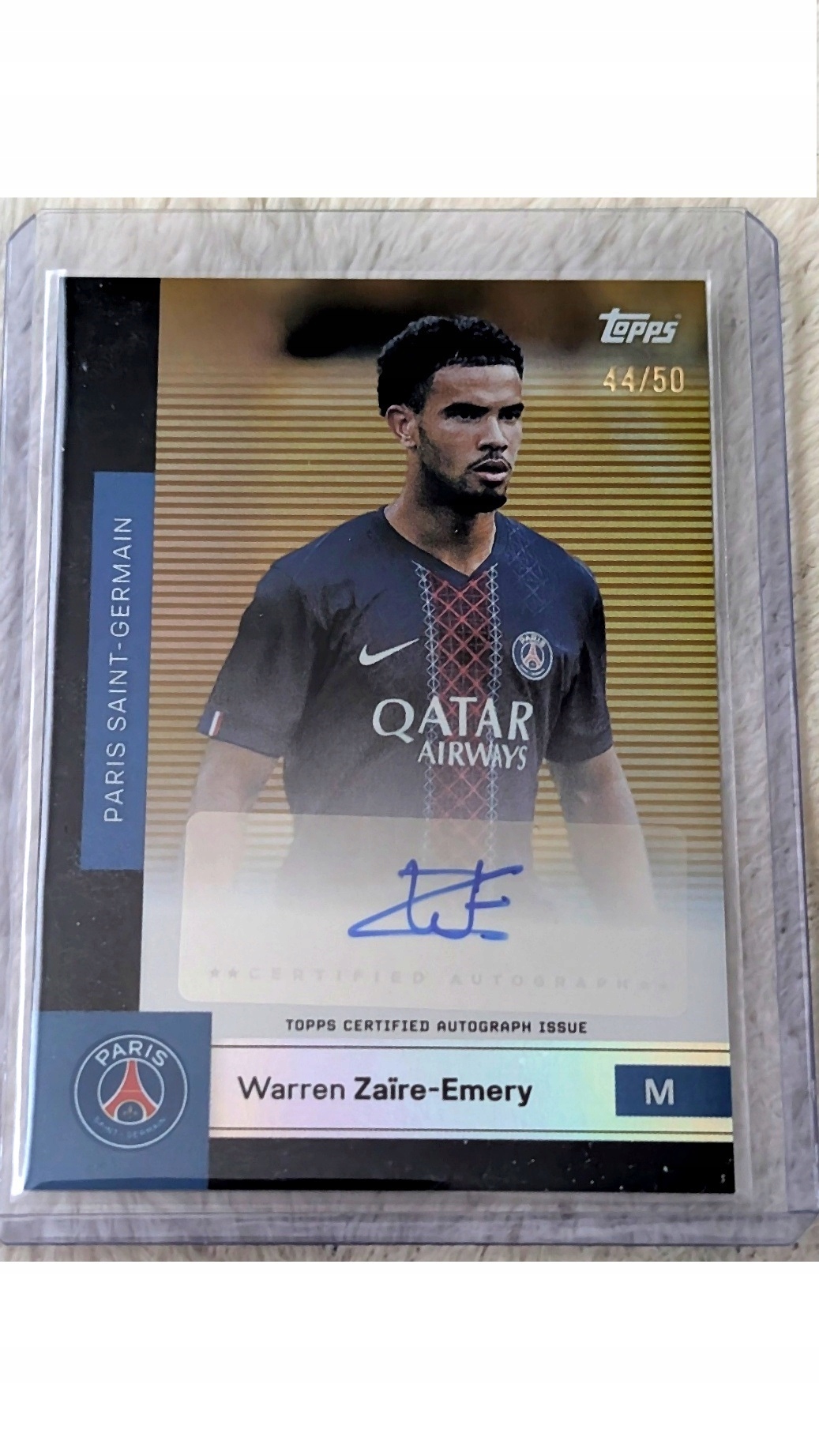 Zaire-emery 2025/26 Topps Team Set Psg 44/50 Autograf Dembele 126/150 Psg