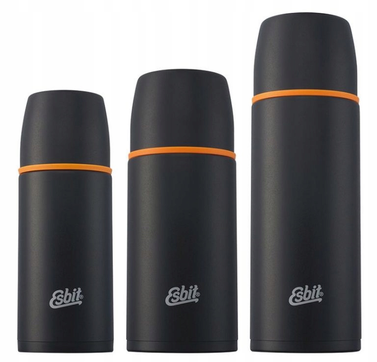 TERMOS ESBIT próżniowy Vacuum Flask 1L + 2 kubki Kolor dominujący czarny