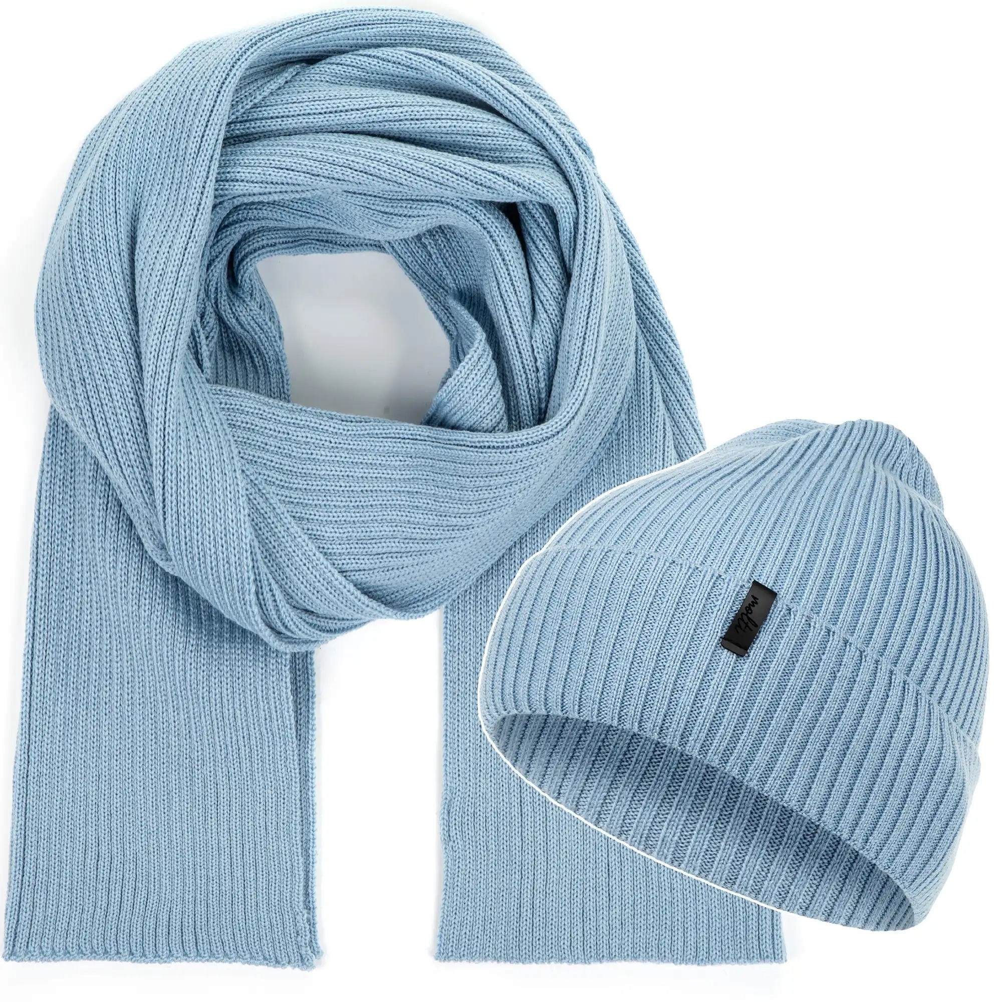 Komplet Čepice dámská zimní šála Komplet 100% merino vlna 58-62