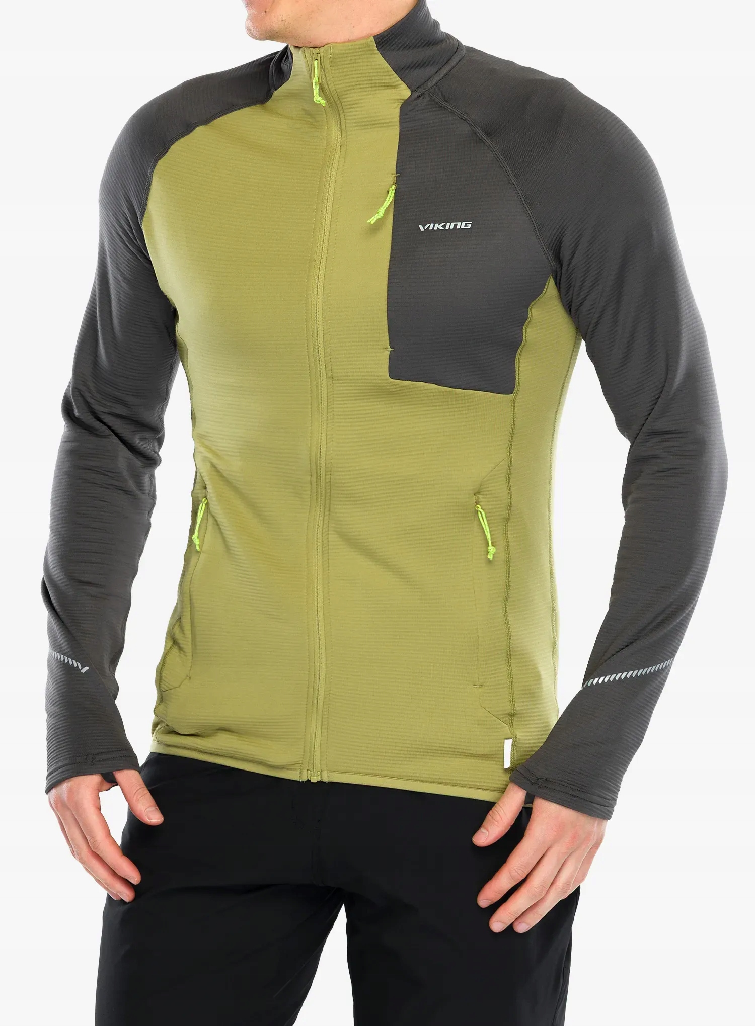 Bluza bez kaptura Viking Birger olive/grey XL