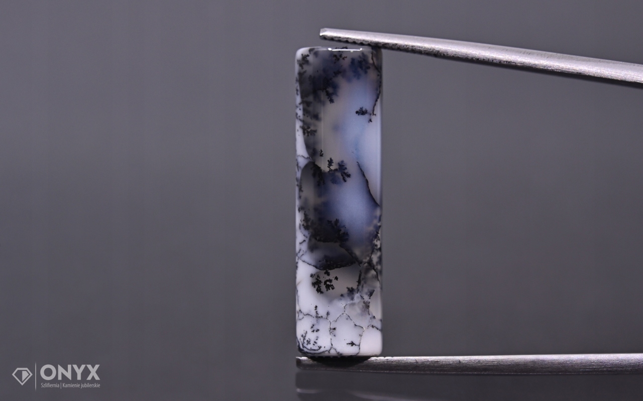 Dendritový achát z Turecka konvexní obdélníková deska