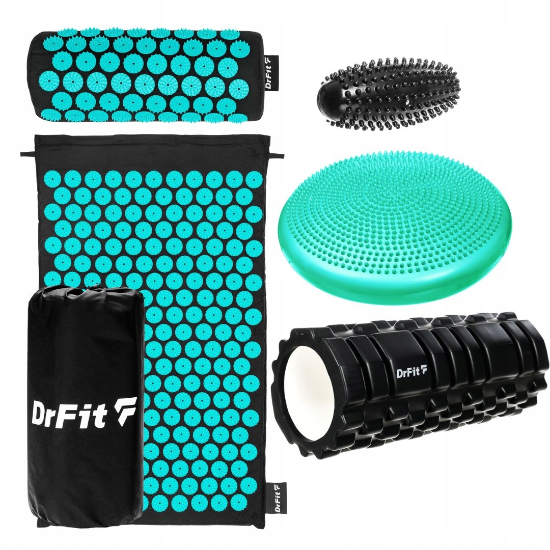 Masážní válec Akupresurní Podložka masážní válec s polštářem Polštář