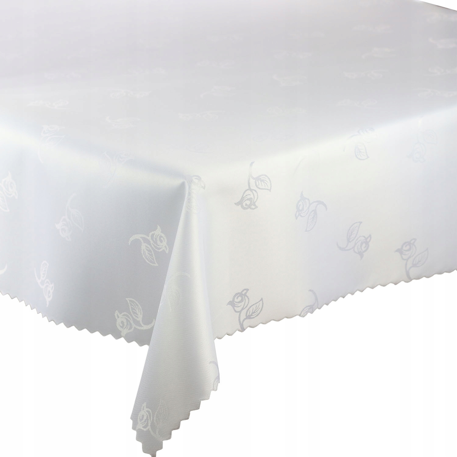 

Obrus Plamoodporny Różyczki Biały 130x200 cm