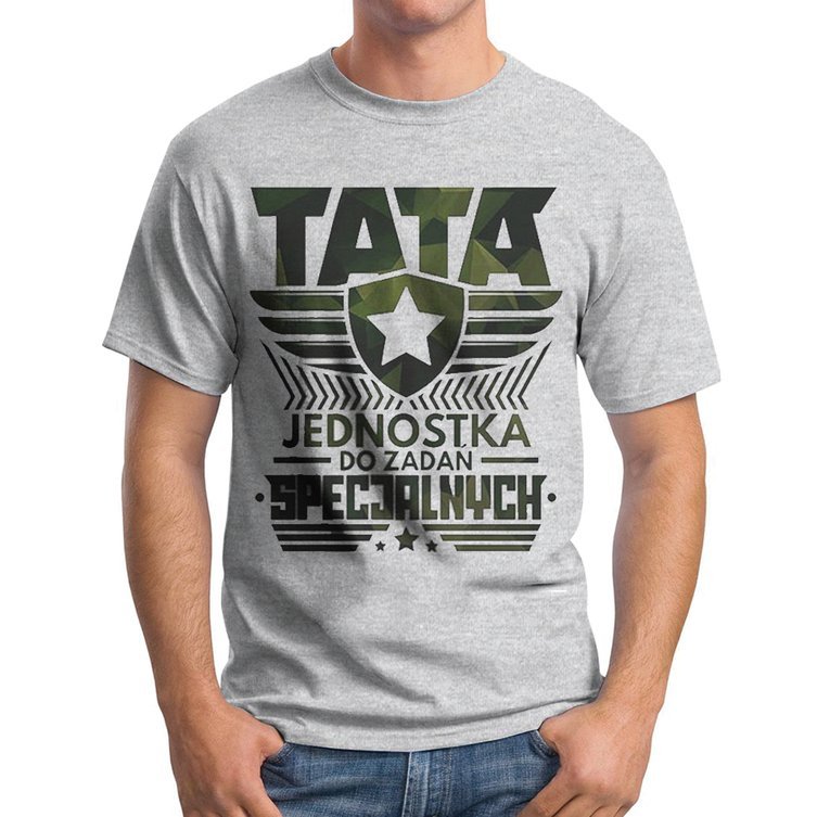 

Koszulka Prezent Dzień Ojca Tata Military M