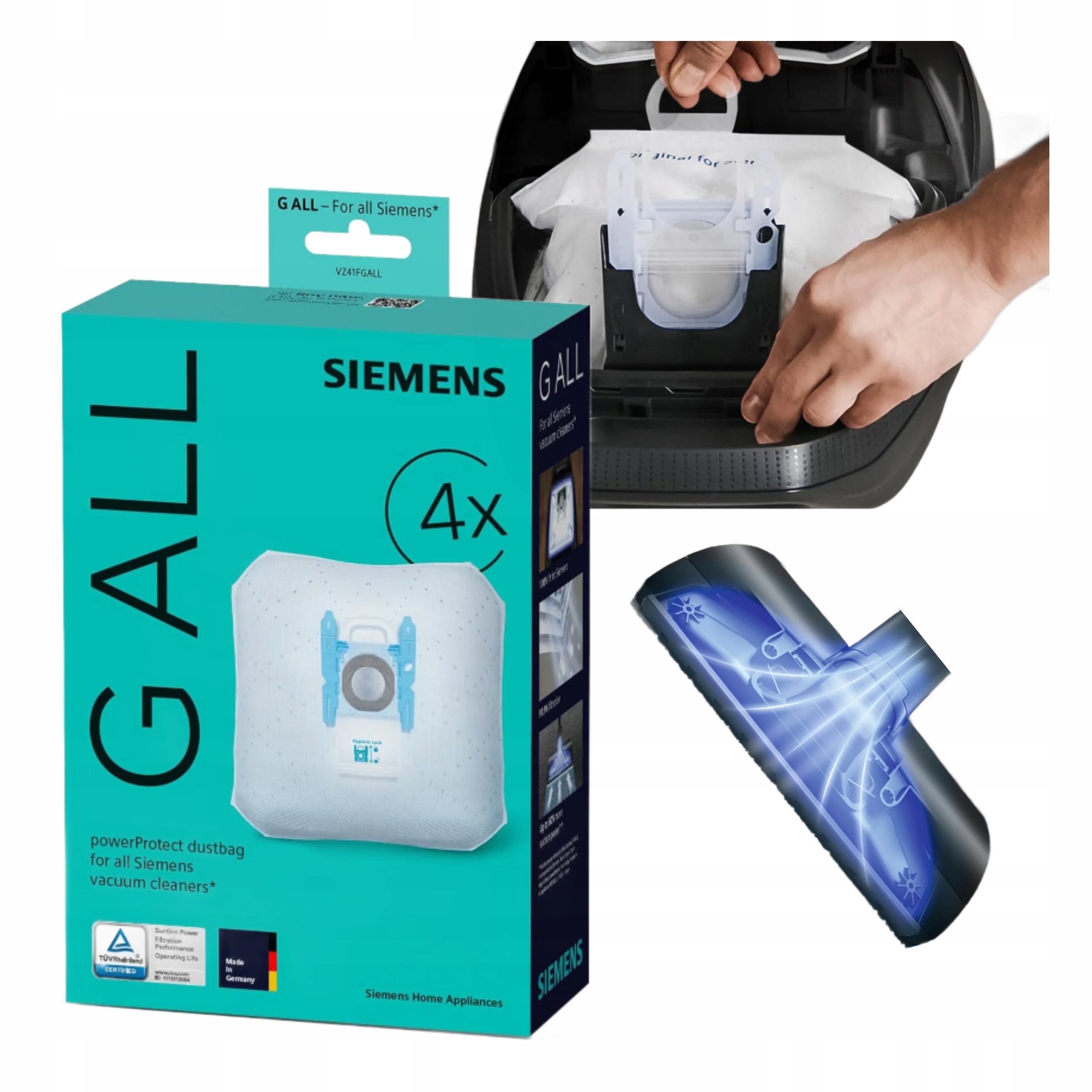 Worki Do Odkurzacza Atyalergiczne PowerProtect G All VZ41FGALL 4x 99,9%