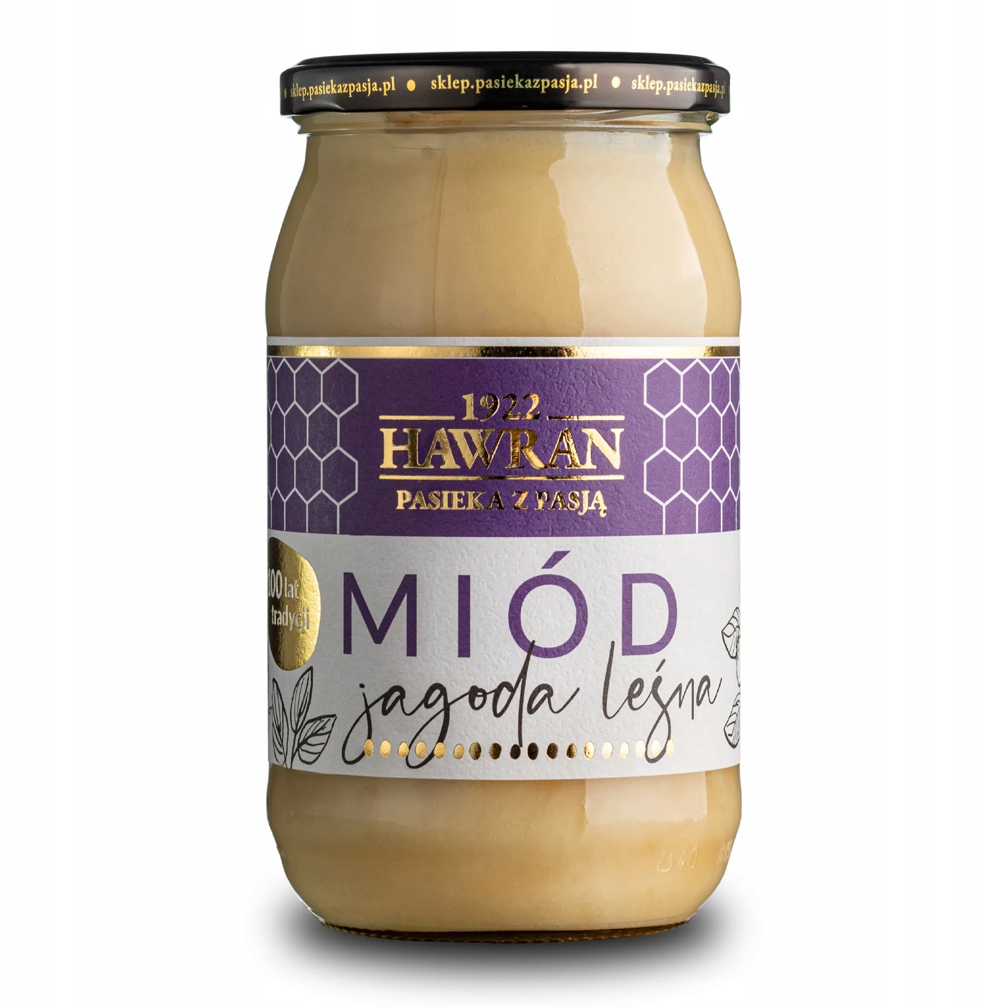 Miód z jagody leśnej1050g nierozgrzewany, surowy