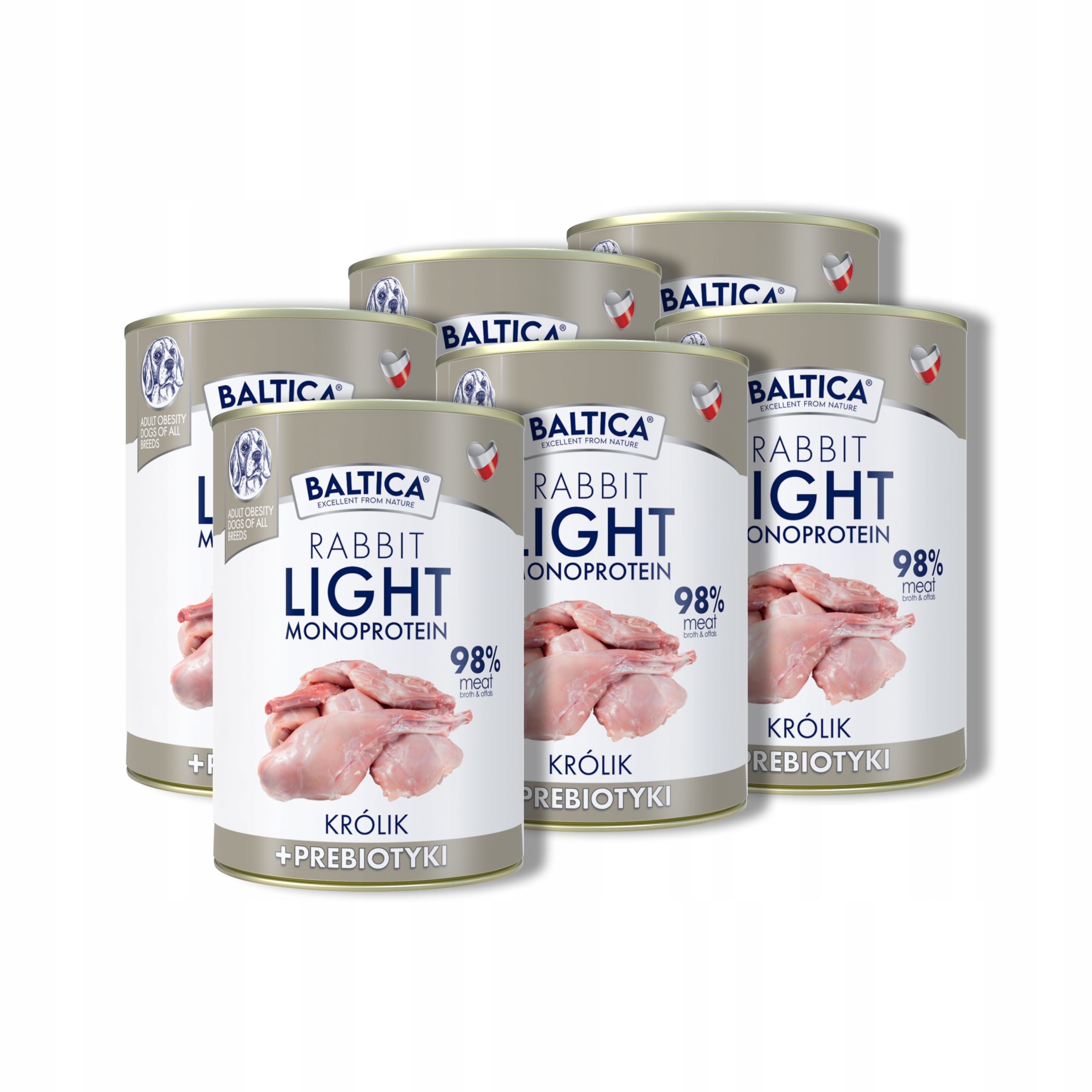 Levně Baltica Nutraceutic Rabbit Light 6x400g mokré krmivo pro psy