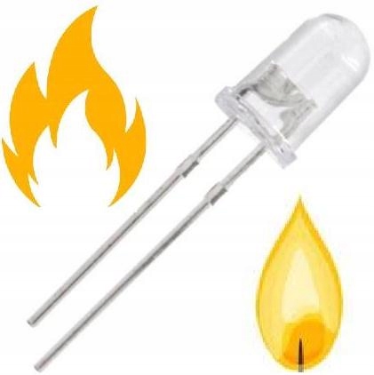 

Diody led migające 5mm płomień świecy żółte -10szt
