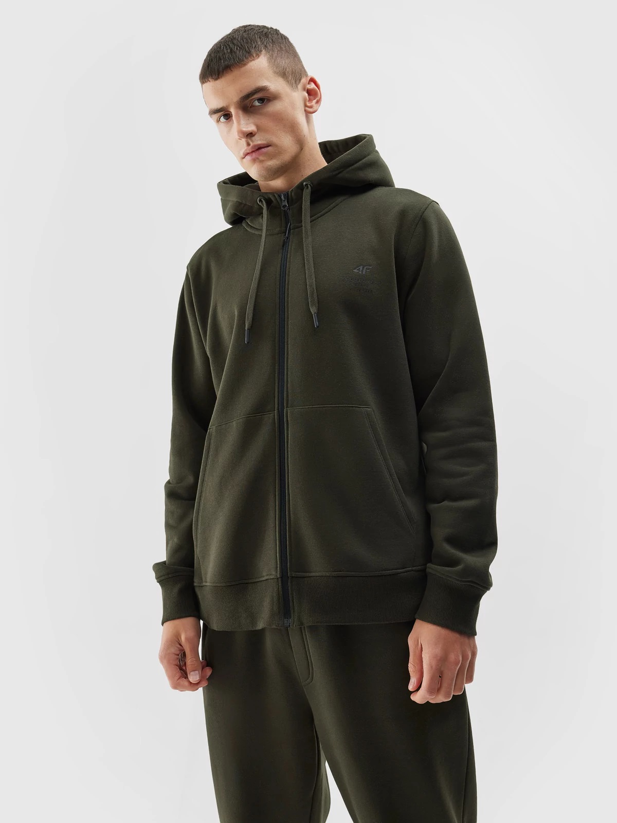 4F BLUZA MĘSKA SPORTOWA ROZPINANA KAPTUR TSWSM0774 KHAKI XL Kod producenta TFSWSM0774-AW23