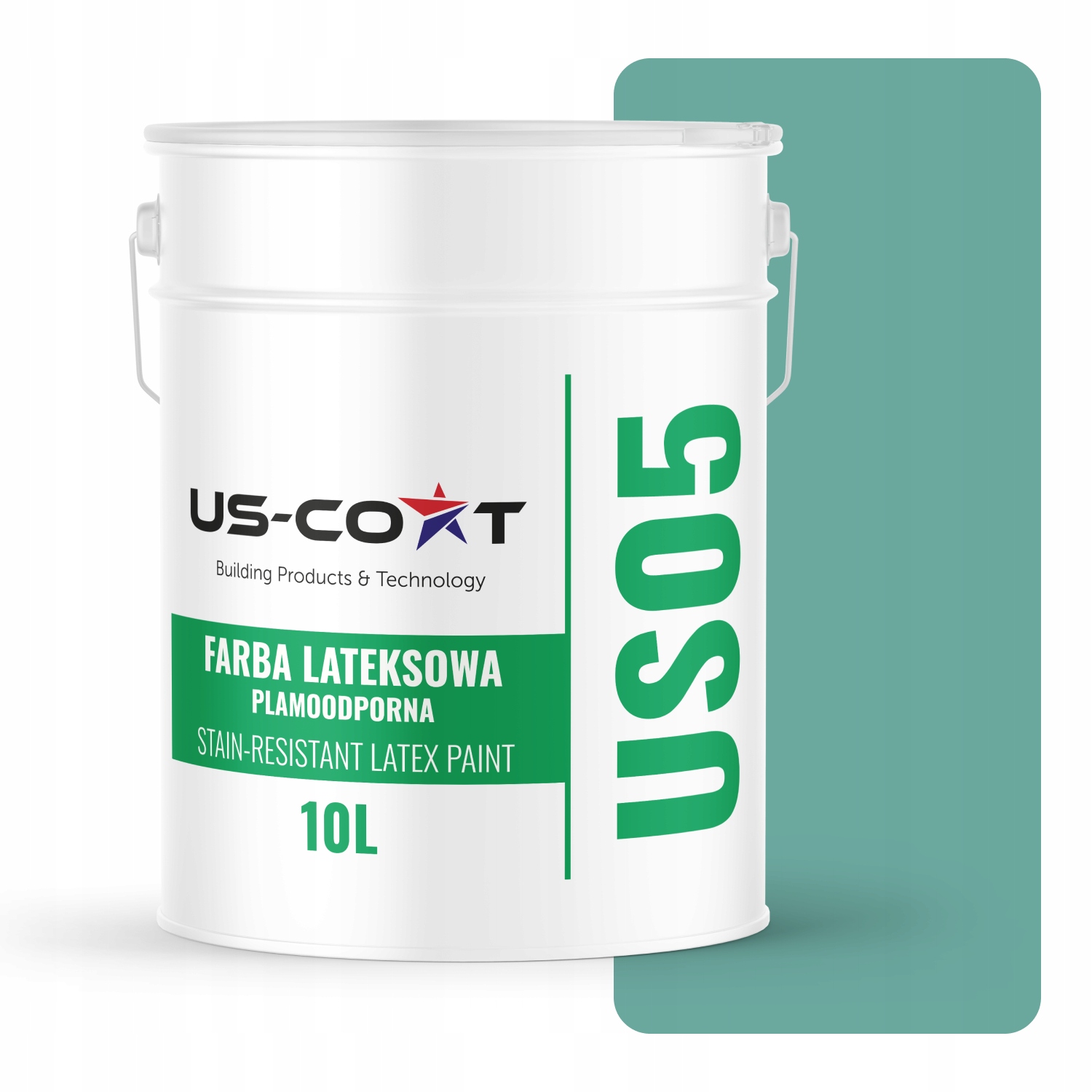 Latexová Farba Odolná Voči Škvrnám Mätová Tmavá H1533 10L Matná Na Steny