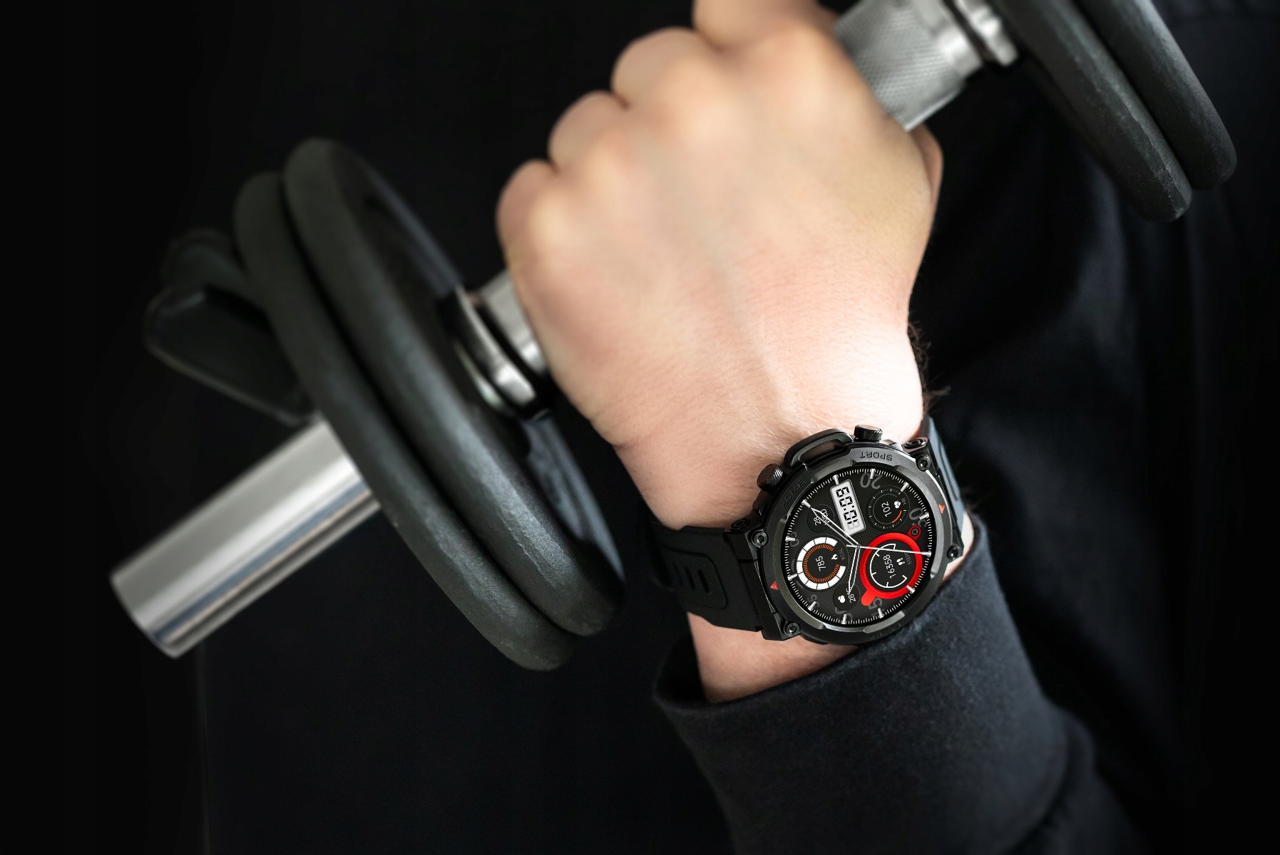 SMARTWATCH ZEGAREK MĘSKI POLSKIE MENU PL ROZMOWY SPORT PULS 2 PASKI AMOLED Transmisja danych brak