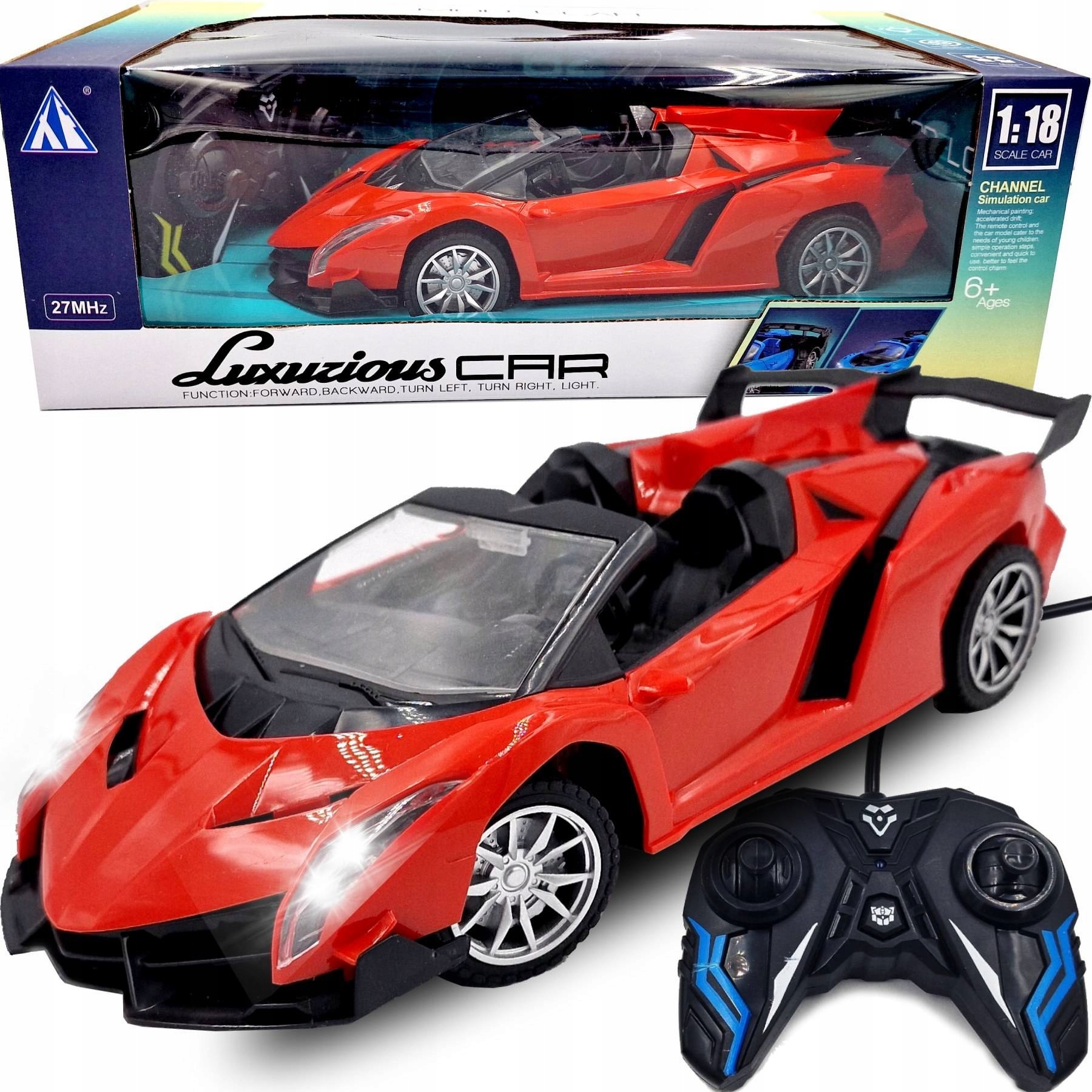 

Samochód Zdalnie Sterowany Sportowy Auto Rc Pilot