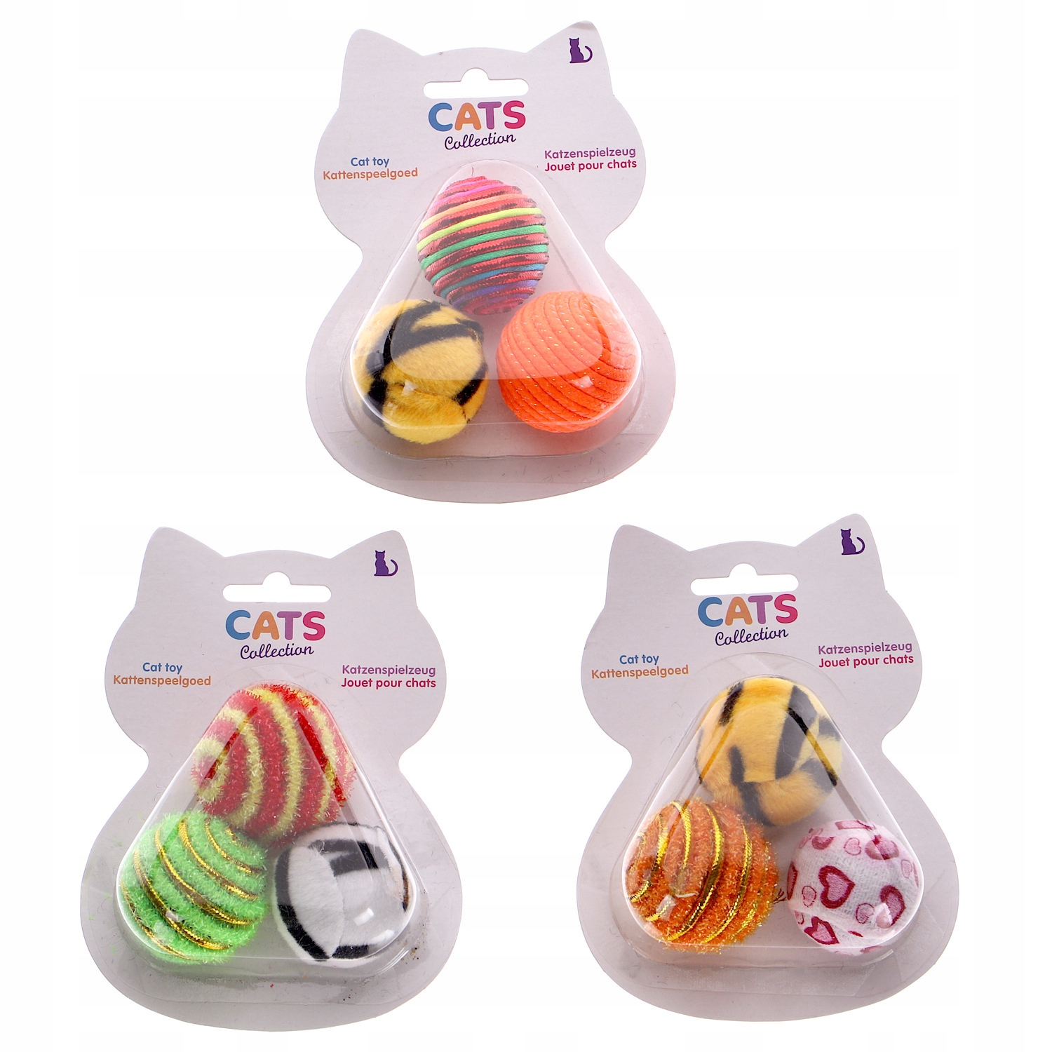 

Zestaw 3 piłek dla kota 3,5cm