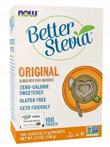 Levně Better Stevia Packets, Original 100 balíčků