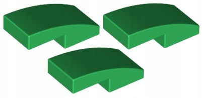 

Lego Skos Zaokrąglony 1x2 Zielony 11477/6047426 x3